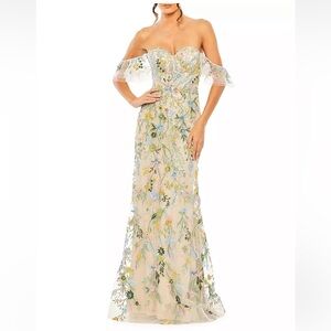 MacDuggal embellished off the shoulder gown 6